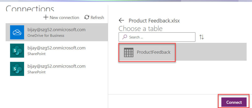 create power app from excel file
