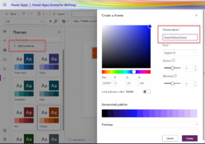Create a Custom Theme in Power Apps