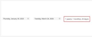 Power Apps date difference in years months and days