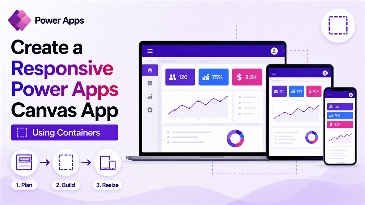 Create a Responsive Power Apps Canvas App Using Containers