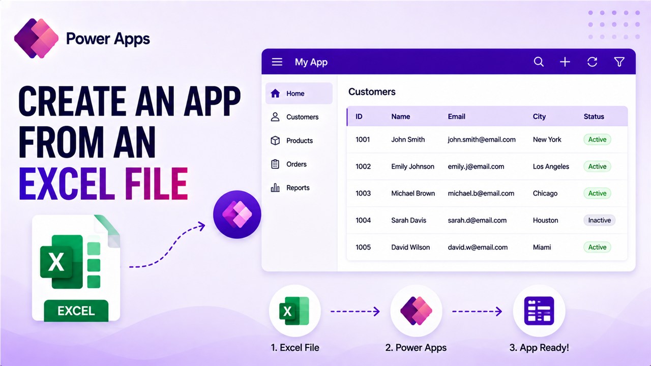 Create an App from an Excel File in Power Apps