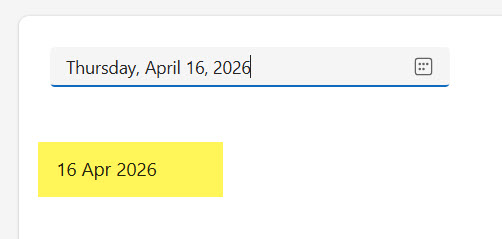 Get Selected Date from the Power Apps Date Picker
