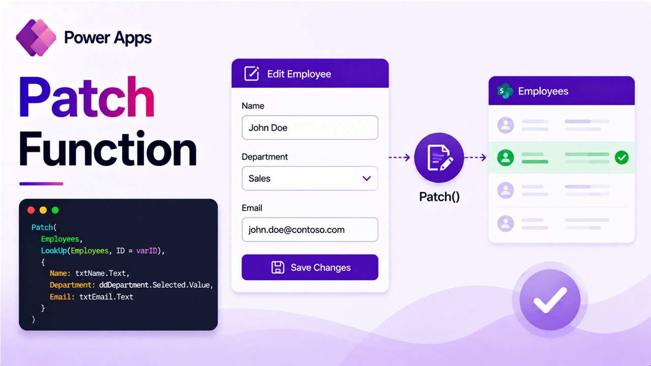 Patch Function in Power Apps