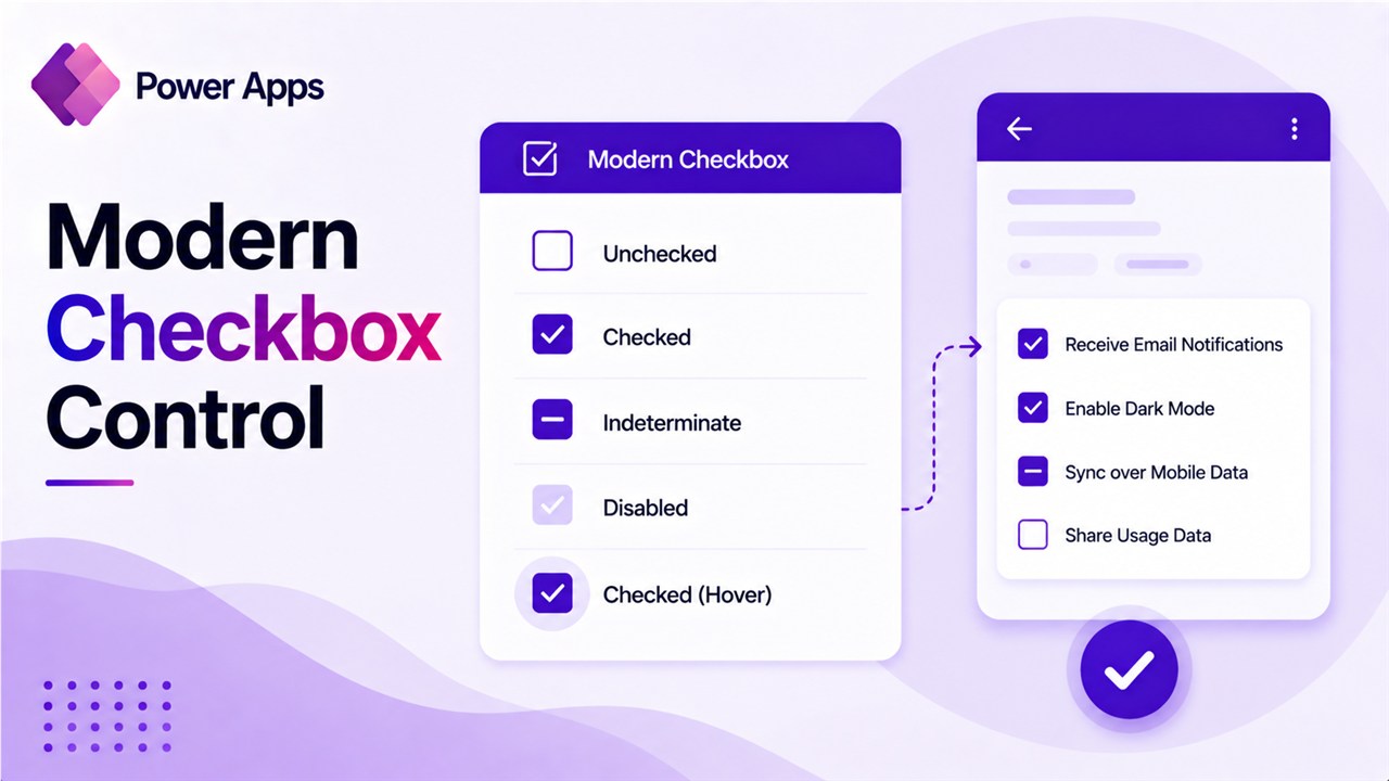 Power Apps Modern Checkbox Control