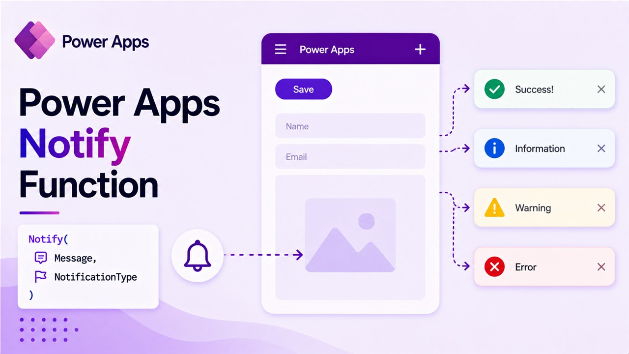 Power Apps Notify Function