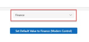 Power Apps set dropdown default value from SharePoint list