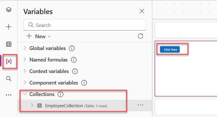 collect function in power apps