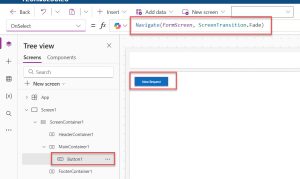 Power Apps Navigate Function