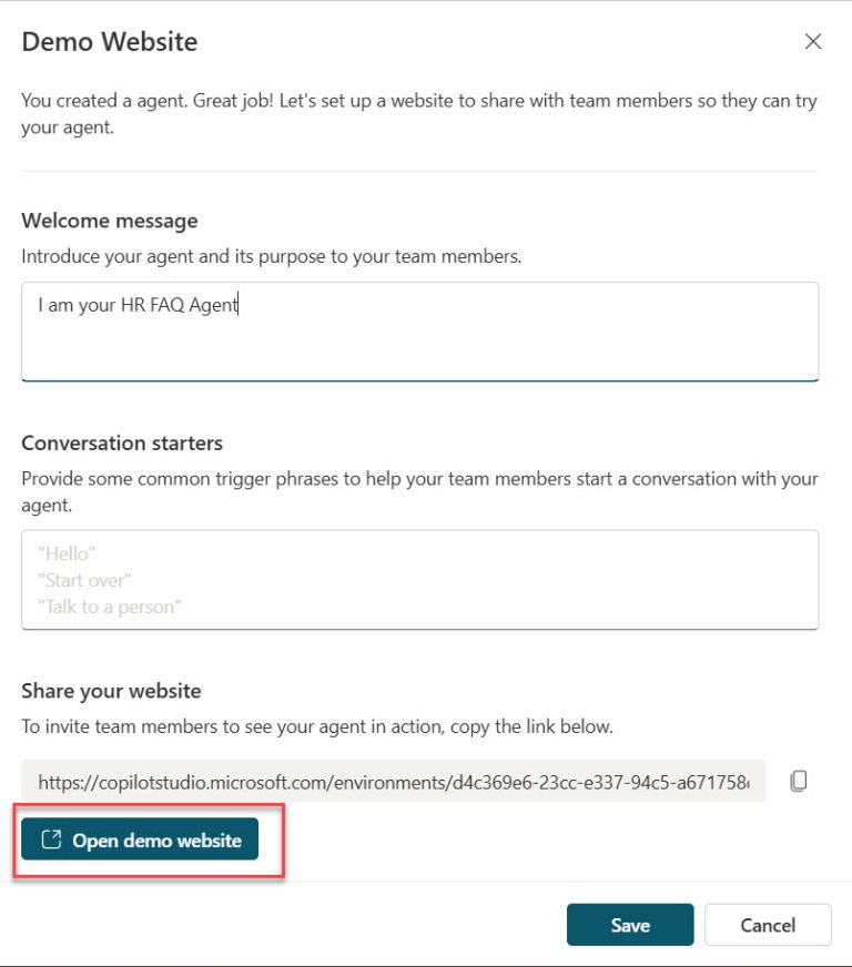 Create Your First AI Agent In Microsoft Copilot Studio