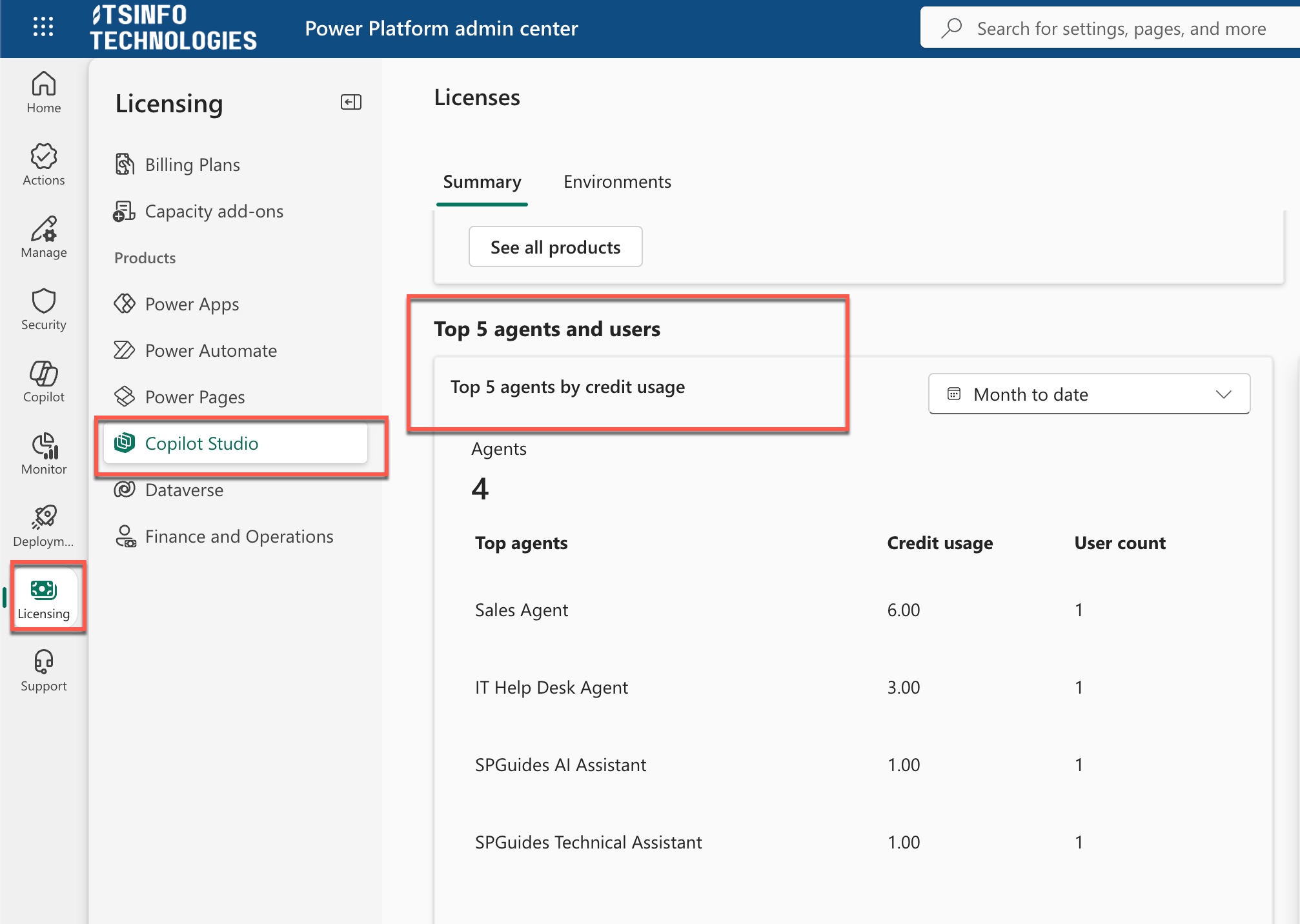 Monitor Token Usage by AI Model in Copilot Studio