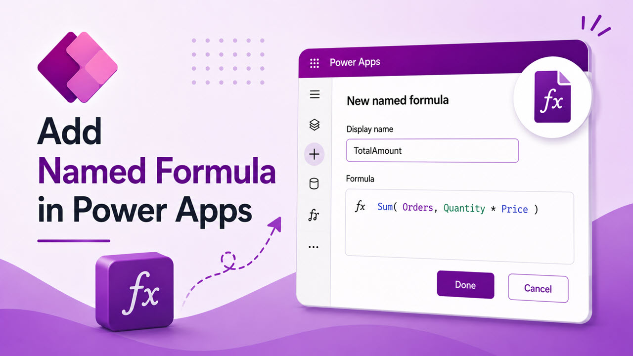 Add Named Formula in Power Apps