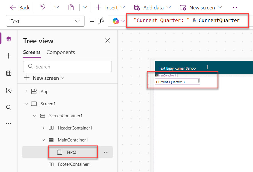 Named Formula in Power Apps