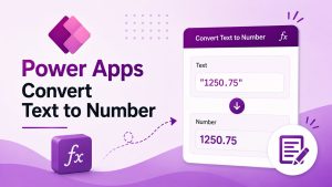 Power Apps Convert Text to Number