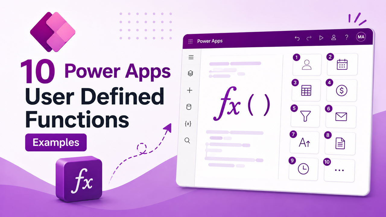 Power Apps User Defined Functions Examples