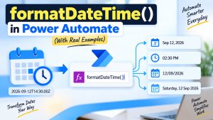 Power Automate formatDateTime