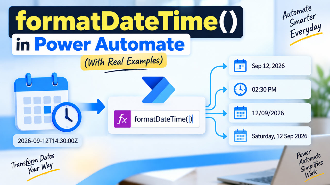 Power Automate formatDateTime