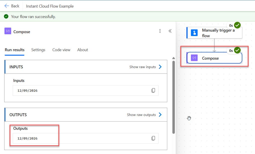 formatDateTime() in Power Automate